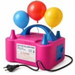Storio Acrylonitrile Butadiene Styrene High-Power Electric Balloon Inflator With Dual Nozzles - Ideal For Wedding Parties, Multi-Color,1 Piece