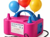 Storio Acrylonitrile Butadiene Styrene High-Power Electric Balloon Inflator With Dual Nozzles - Ideal For Wedding Parties, Multi-Color,1 Piece