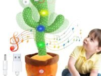 Storio Rechargeable Toys Talking Cactus Baby Toys for Kids Dancing Cactus Toys Can Sing Wriggle & Singing Recording Repeat What You Say Funny Education Toys for Children Playing Home Decor for Kids