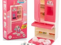 Storio Unicorn Fridge Kitchenware Toy Set Non Toxic Plastic Accessories for Girls Age 3 Years Pluspink