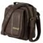 Storite PU Leather Sling Bag, Brown, 20.5x9x16.5 cm