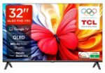 TCL 80 cms (32 inches) Full HD Smart QLED Google TV | Dolby Audio 24 watts | Ai Clarity | Metallic Bezel-Less | Multiple Viewing Mode | 32V5C