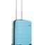 TEAKWOOD LEATHERS Unisex 8 Wheels Trolley Bag, Hard Cabin with Zipper Closure, Adjustable Push Button & Cross Side Strap, Lock System 360 Degree (55 CM, Sky Blue)