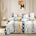 THE HOME STYLE Super Soft Glace Cotton King Size Printed Pillow Covers ll Pillow Cases ll Set of 2 Piece- 18"x 28" Inches (Abstract Mist)