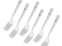 TIARA Sigma 6pc Dinner Fork 17cm Length Stainless Steel for Kitchen 100% Food Grade Cutlery Set, Non Toxic, Anti-Rust, Dishwasher Safe, Perfect Gifting Set for All Occasions (6pc Fork)