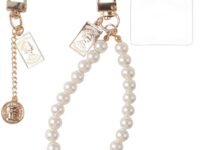 TWINZEN Cute Keychain, Aesthetic Phone Charms and Bag Charms for Girls | Pearl Charms For Mobile Phone Beads |Alloy Metal Keychain for Handbags and Backpacks