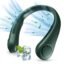 TechKing Portable Neck Fan - Rechargeable Personal Air Cooler Fan, Hands Free Bladeless Neck Fan, 3 Wind Speed and Low Noise with Lightweight, Wearable Neck Cooling Fan (Multicolor)
