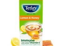 Tetley Green Tea, Lemon and Honey, 100 Tea Bags