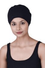The Headscarves Women Silky Soft Bamboo Viscose Sleep Cap for Hair Loss Chemo Headwear Skull Cap Free Size (Multicolor) (HS3_Multicolor)