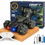 VEBETO Remote Control Drift Stunt Car Toy | 1 Year Warranty | 4x4 RC Car for Kids & Adult | High Speed Racing Car | Omni-Directional Wheels | 360° Rotation | Double Sided Driving | RGB Lights Music