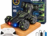 VEBETO Remote Control Drift Stunt Car Toy | 1 Year Warranty | 4x4 RC Car for Kids & Adult | High Speed Racing Car | Omni-Directional Wheels | 360° Rotation | Double Sided Driving | RGB Lights Music