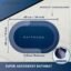 VERVENIX Pack of 2 Bathroom Mats Anti Slip Quick Dry Soft Water Absorbing | Oval Anti-Skid Non-Slip Rubber Doormat for Home, Kitchen & Washroom | (Blue)