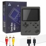 VGRASSP 400 in 1 Mini Video Game Toy for Kids - Portable Retro Handheld Game Console with Rechargeable Battery - AV Output TV Compatible - Color and Design As Per Stock (Modern) (Classic)
