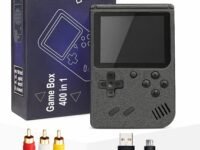 VGRASSP 400 in 1 Mini Video Game Toy for Kids - Portable Retro Handheld Game Console with Rechargeable Battery - AV Output TV Compatible - Color and Design As Per Stock (Modern) (Classic)