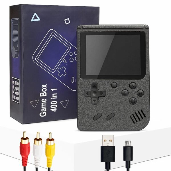 VGRASSP 400 in 1 Mini Video Game Toy for Kids - Portable Retro Handheld Game Console with Rechargeable Battery - AV Output TV Compatible - Color and Design As Per Stock (Modern) (Classic)