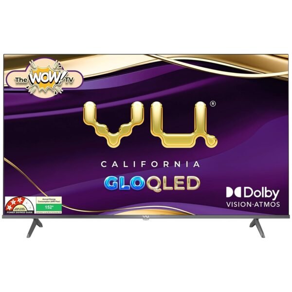 Vu 126cm (50 inches) GloQLED Series 4K QLED Smart Google TV 50GLOQLED25