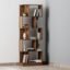 Wakefit Wall-Mounted Book Stand - Engineered Wood, 10 Shelves - Eliot (Dark Walnut) - 1 Year Warranty