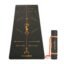 WiseLife Boho Alignment 8mm Yoga Mat with Strap | Non-Slip Thick Exercise Mat for Yoga, Pilates, Gym & Flexibility Training (Black)