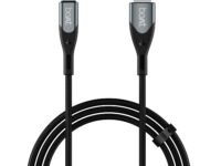 boAt Type A to C 65W Fast Charging Cable with 480 Mbps Data Transfer, Tangle-Free Cable in Premium Nylon Braided Design & Durable Aluminium Alloy Shell (Carbon Black)