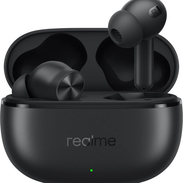 realme Buds T200x True Wireless Earbuds with 12.4mm Dynamic Bass Drivers, 25 dB ANC, Quad Mic, 45ms Latency, Upto 48 Hrs Playback, Fast Charge, IP55 Rated, BT 5.4 - (Black)