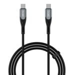 boAt Type C to C 65W Fast Charging Cable with 480 Mbps Data Transfer, Tangle-Free Cable in Premium Nylon Braided Design (Carbon Black)