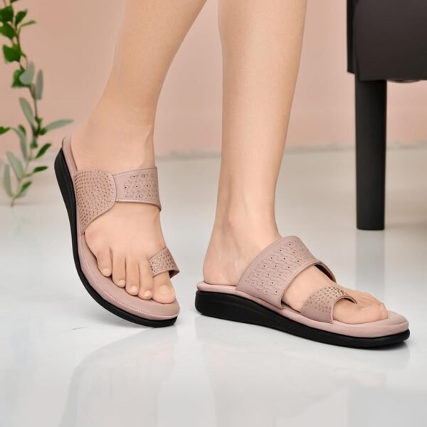 HEALTH FIT EXTRA SOFT Women's Comfortable Memory Foam Doctor Slippers/Flip-Flops|Fashionable Casual & Stylish|Lightweight & Breathable|Outdoor Synthetic Casual Chappals Sandals Ladies & Girls HF24