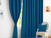 Story@Home 100% True Blackout Window Curtains 5 Feet Set of 1, Denim Blue