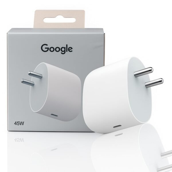45W for Google | USB-C Fast Charger Adapter | Compatible with Google Pixel 10/10 Pro, 9 Pro/9/9a, 8 Pro/8/8a, 7 Pro/7/7a, 6 Pro/6/6a, Pixel Fold, Pixel Tablet, Chromebooks & Laptops, White