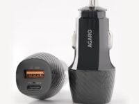 AGARO Pulse Car Charger, Dual Port with 51W Fast Car Charger with Dual Output (33W Pd Type C Port + 18W USB A Port), Fast Charging, for Smartphones, iPhones, Tablets, Earbuds & More – Black