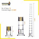 Aardwolf Quickfit Premium Telescopic Ladder 23.6 FT /7.2 Meter| 16 Step