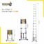 Aardwolf Quickfit Premium Telescopic Ladder 23.6 FT /7.2 Meter| 16 Step
