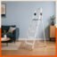 Bathla Advance Pro 5-Step Foldable Aluminium Ladder for Home | Heavy-Duty & Anti-Slip Steps with Sure-Hinge Technology | 7-Year Manufacturer Warranty | Orange