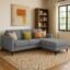 Casaliving Grayon 3 Seater L Shape Convertible Sofa Set for Living Room, 3 Seater & Ottoman Modular Sectional Couch for Small Space (Dark Grey Colour) Premium Fabric Sofa Set for Living Room