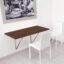Compal Wall-Mounted Laptop,Folding Kitchen & Dining Desk,Home Office Table Desk, Plywood Wall Mounted Study Table (23.5"x31.5" Wall Mount),Walnut