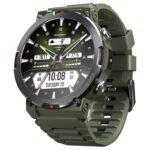 CrossBeats Everest 2.0-2026 Smart Watch for Men 1.43" True AMOLED, Always ON Display Bluetooth Calling Rugged Outdoor Military Grade Certified Upto 15 Days Battery Life Smartwatch (Camo Green)