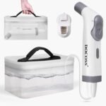 Docoss Electric Portable Jet Spray Bidet for Toilet for International Travel with 2.3L Water Tank – Rechargeable Portable Bidet Spray with 2 Modes(White)