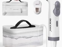 Docoss Electric Portable Jet Spray Bidet for Toilet for International Travel with 2.3L Water Tank – Rechargeable Portable Bidet Spray with 2 Modes(White)