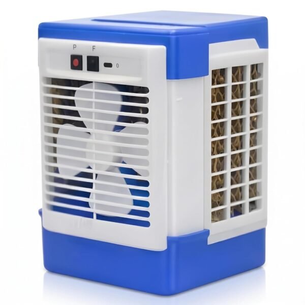 Drumstone Rechargeable Personal Air Cooler with USB Charging, Portable Mini Cooling Fan with Dual Speed Control, Compact Desktop Cooler for Bedroom, Office, Study Table & Outdoor Use