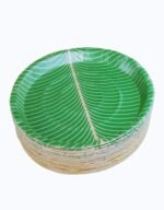 Ecofriendly-Disposable Coated Paper Plates Thali Green Thali