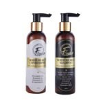 Flaner Shampoo & Conditioner Combo for Dry Frizzy Hair | Rosemary Black Seed Argan & Almond Oil with Vitamin E D-Panthenol | Hair Fall Control & Damage Repair | 200ml Each