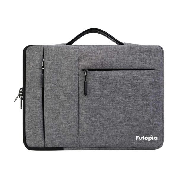 Futopia Laptop Sleeve Bag 15.6–16 Inch with Handle, Padded Interior, Water Resistant Case & Shockproof Protective Cover, Compatible for Laptop & Notebook for Office, College & Travel (Gray)