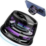 G200 Portable Bluetooth Speaker with RGB LED Lights, 360° Surround Sound, Magnetic Mount, Powerful Bass, Wireless Mini Speaker for Car, Home, Desk, Travel