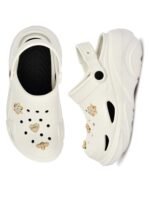 HEALTH FIT SUPER SOFT Comfortable Adjustable Back Strap Clogs & Cute Charms |Waterproof Anti Skid & Lightweight Cushioned Stylish Clogs Mules for Women's & Girl's HFSILK11