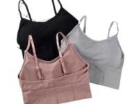 HIRRNIK Women Cotton Padded Bra, Free Size (28-34), Pack of 3