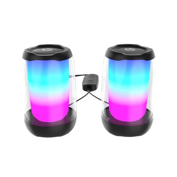 HP Multimedia Speaker DHS-5100, High Power Speaker with Pure and Pleasant Sound Quality; RGB Light Effect; USB Powered; Bluetooth® 5 connectivity Support; Dual Speaker Design