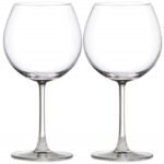 Italian Premium Crystal Wine Balloon Glasses - 650 ml Large Modern Kitchen Cocktail Glassware Set - Unique Stemmed Tall Coupe Drinkware - Set of 2 (650 ml, 6)