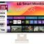 LG 27U511SA 68.58 cm (27 Inch) Full HD (1920x1080) IPS Smart Monitor with webOS, 100Hz, Wi-Fi, Bluetooth, Miracast, AirPlay2, Speakers, HDMI, USB-A, Slim Stand, 3-Side Virtually Borderless, (White)