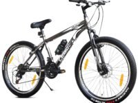 Leader Gladiator 26t Mountain Bike Multispeed (21 Speed) Gear Cycle | Front Suspension and Disc Brake (26T, Grey)