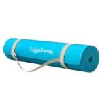 Lifelong LLYM99 Yoga mat for Women & Men EVA Material 8mm Anti-Slip Yoga-Mat with Strap for Gym Workout|Exercise Mat For Home Gym Workout and Yoga Exercise (6 Months Warranty) Sea Blue