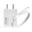 Mi Xiaomi Original 45W Turbo Fast Charger Combo/Rapid Charging with Qualcomm Quick Charge 3.0. Includes USB Type-C 3A Fast Charge Cable. Compatable with mobiles, laptops, and Power Banks (White)